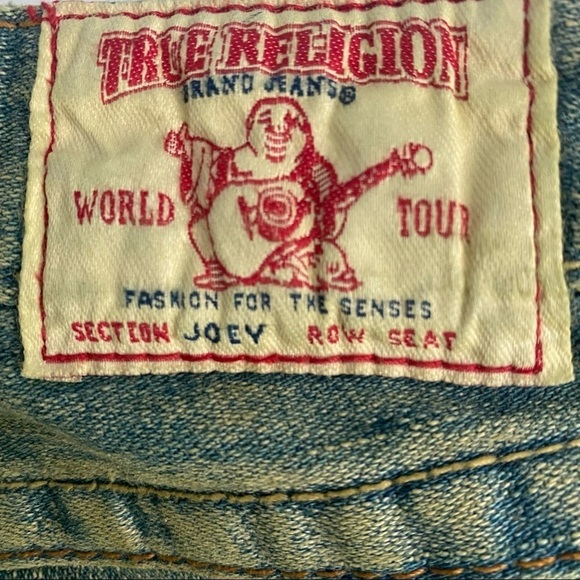 True Religion BLUE COTTON JEANS Size 24 NWT - Picture 6 of 7